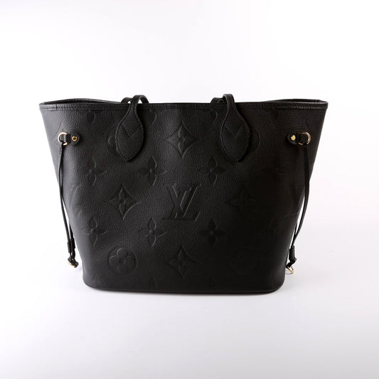 Louis Vuitton Neverfull with Wallet MM Empreinte Black