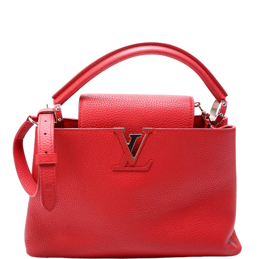 Louis Vuitton Capucines PM Taurillon Red