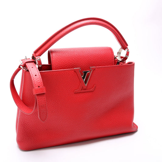 Louis Vuitton Capucines PM Taurillon Red
