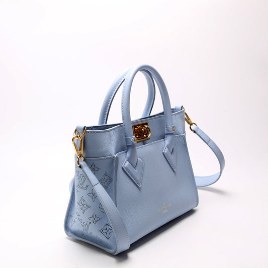 Louis Vuitton On My Side PM Calfskin/Mahina Sides Blue