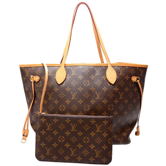 Louis Vuitton Neverfull with Wallet MM Monogram