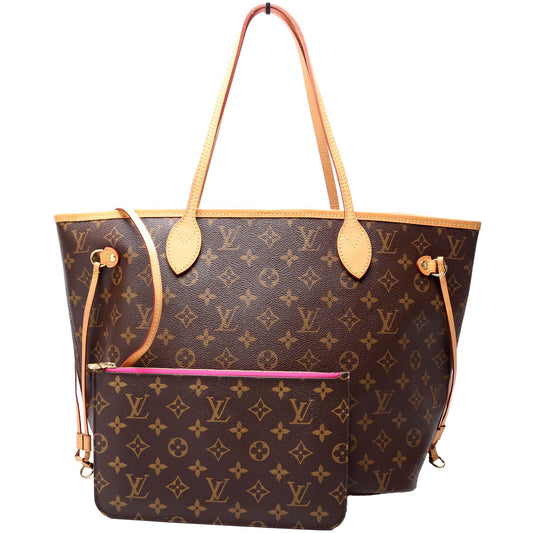 Louis Vuitton Neverfull with Wallet MM Monogram