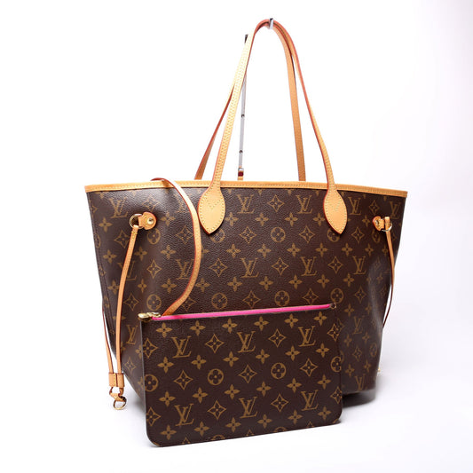 Louis Vuitton Neverfull with Wallet MM Monogram