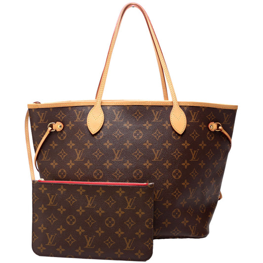 Louis Vuitton Neverfull With Wallet MM Monogram