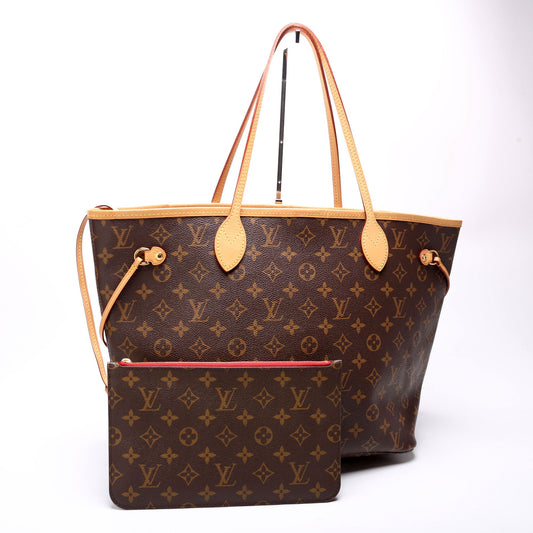 Louis Vuitton Neverfull With Wallet MM Monogram