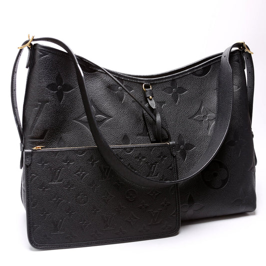 Louis Vuitton Carryall MM Zip Empreinte Black