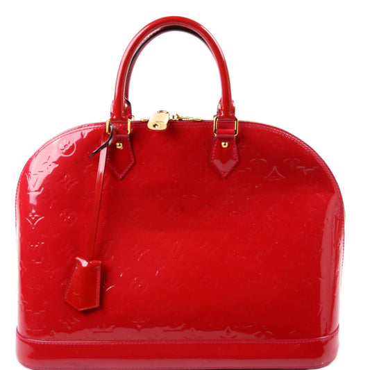 Louis Vuitton Alma GM Vernis Red