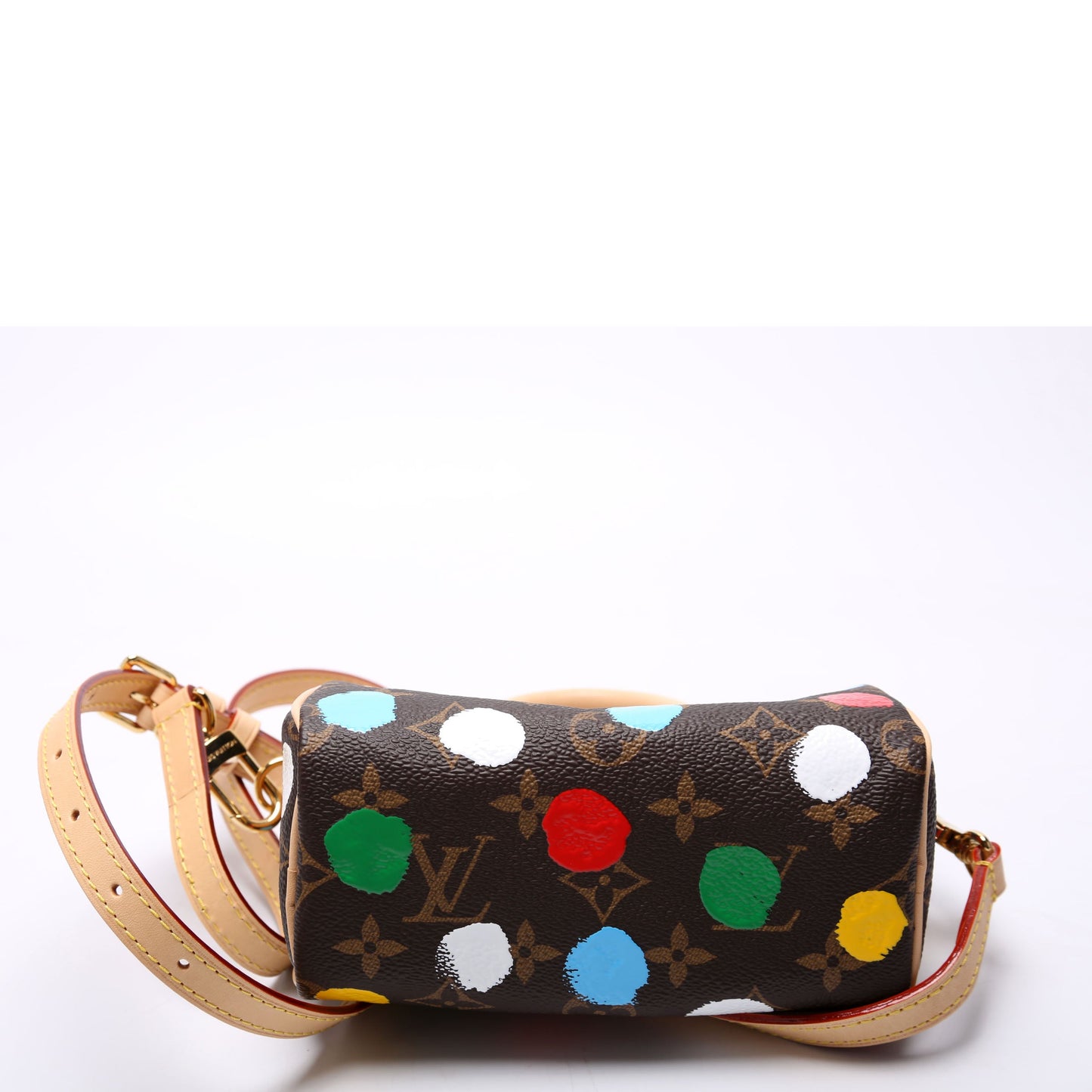 Louis Vuitton  X YK Nano Speedy Monogram Dots