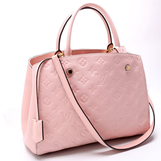 Louis Vuitton Montaigne MM Empreinte Pink