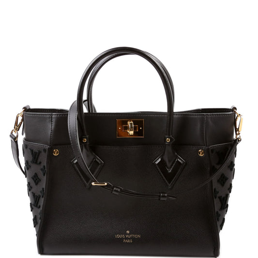 Louis Vuitton On My Side MM Calfskin Black