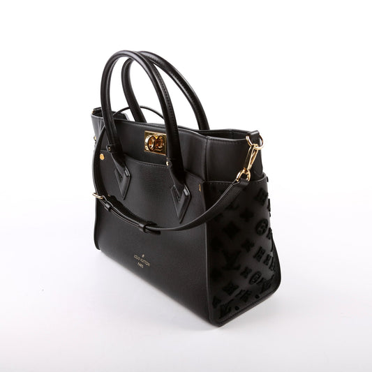Louis Vuitton On My Side MM Calfskin Black