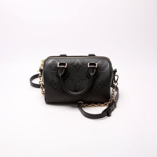Louis Vuitton Speedy 20 Bandouliere Empreinte NM Black