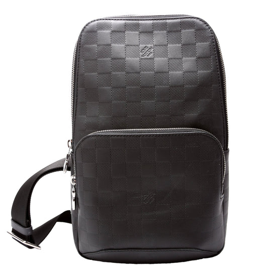 Louis Vuitton Avenue Sling Bag Infini Leather Black