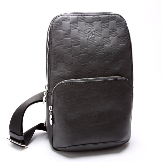 Louis Vuitton Avenue Sling Bag Infini Leather Black
