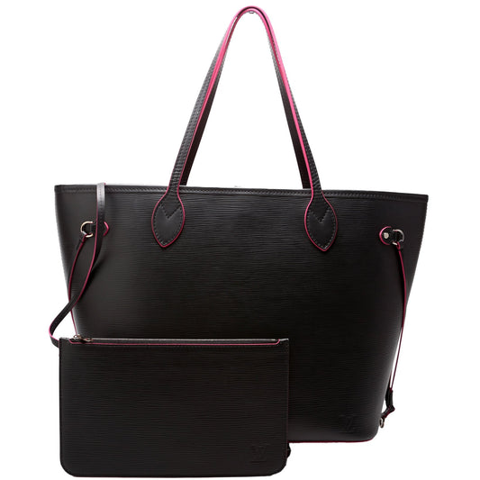Louis Vuitton Neverfull W/Wallet MM Epi Black