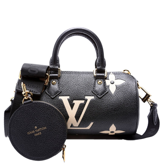 Louis Vuitton Papillon BB Bicolor Empreinte Black/Beige