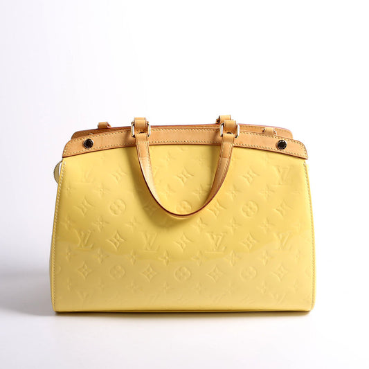 Louis Vuitton Brea MM Vernis Yellow