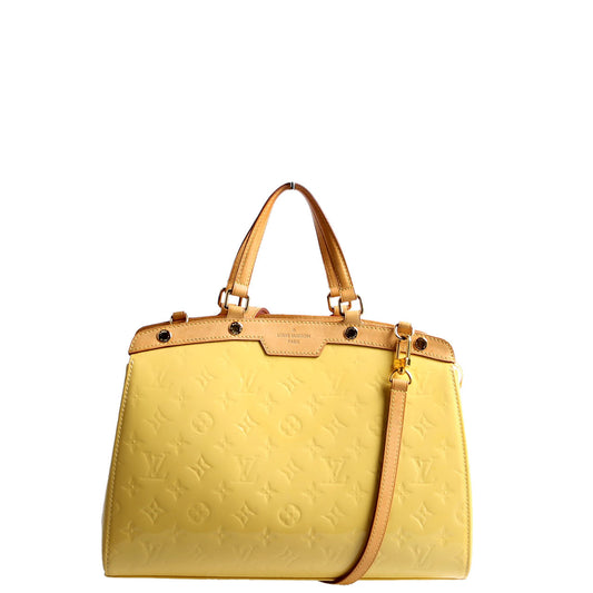 Louis Vuitton Brea MM Vernis Yellow