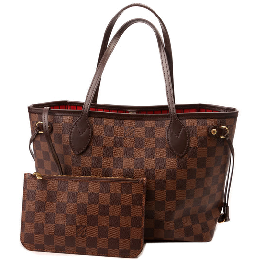 Louis Vuitton Neverfull with Wallet PM Damier Ebene