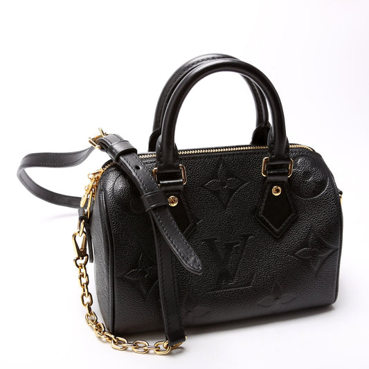 Louis Vuitton Speedy 20 W/Strap Empreinte NM Black