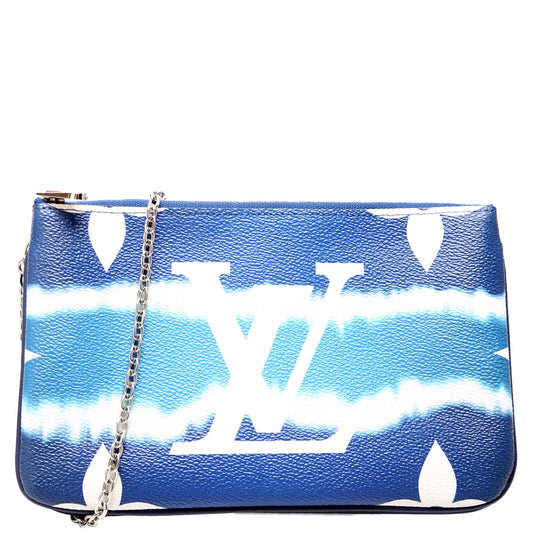 Louis Vuitton Double Zip Pochette Escale Blue