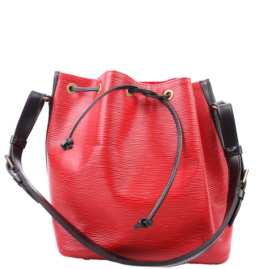 Louis Vuitton Noe Petit Vintage Epi Red/Black