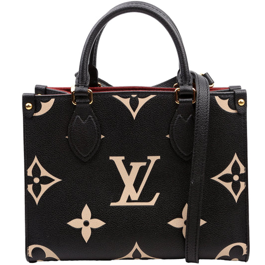 Louis Vuitton ONTHEGO PM Bicolor Empreinte Black/Cream