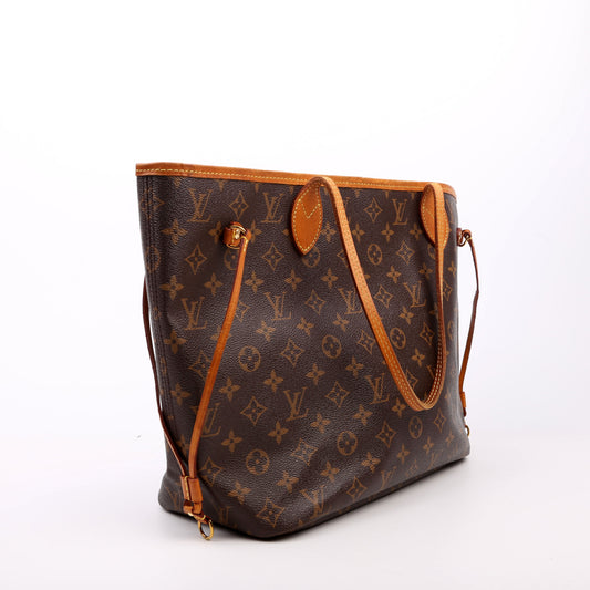 Louis Vuitton Neverfull With Wallet MM Monogram Red