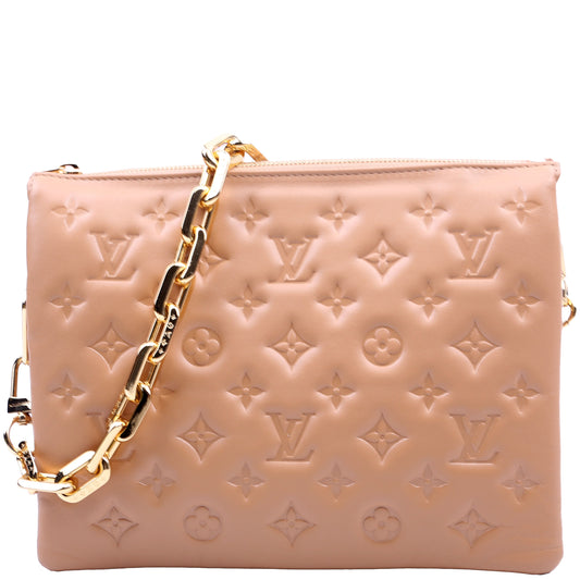 Louis Vuitton Coussin PM New Version Lambskin Tan