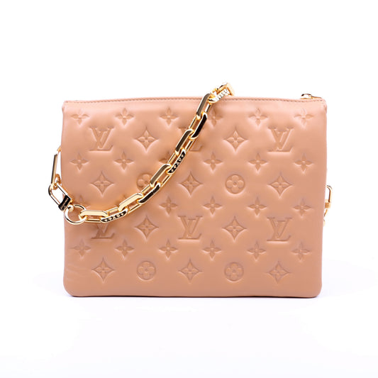 Louis Vuitton Coussin PM New Version Lambskin Tan