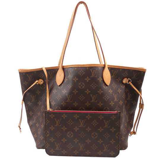 Louis Vuitton Neverfull With Wallet MM Monogram Berry
