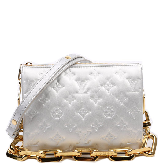 Louis Vuitton Coussin BB New Version Lambskin Sier