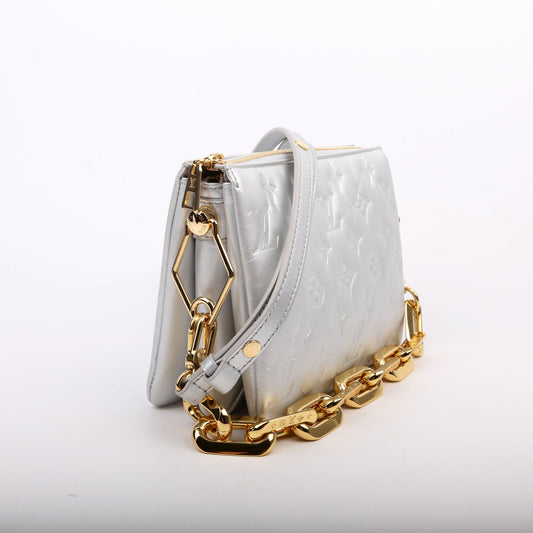 Louis Vuitton Coussin BB New Version Lambskin Sier