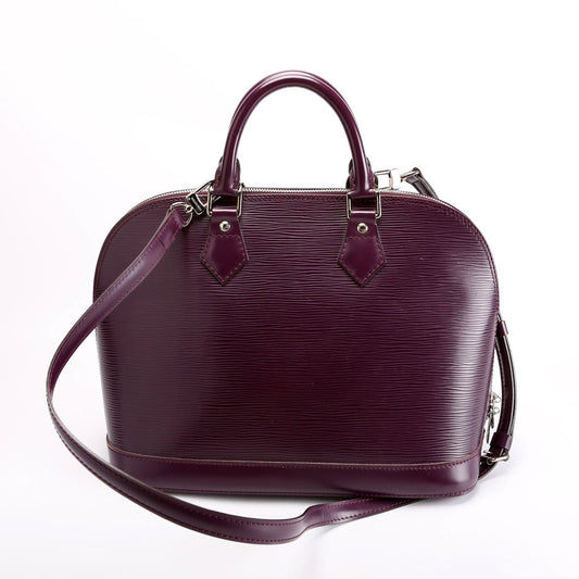Louis Vuitton Alma With Strap Pm Epi Older Purple