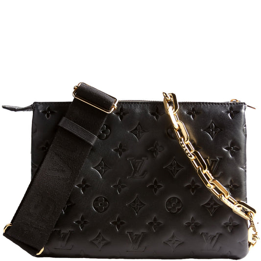 Louis Vuitton Coussin PM Lambskin Black/Pink