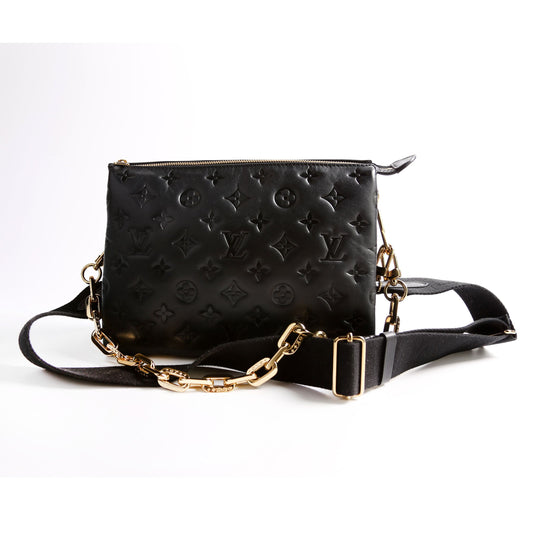 Louis Vuitton Coussin PM Lambskin Black/Pink