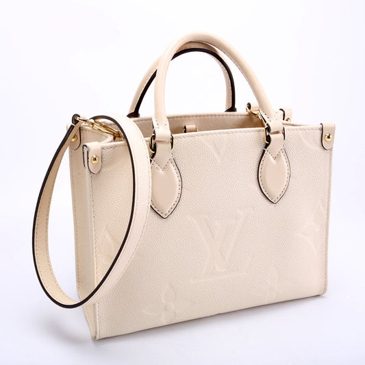 Louis Vuitton ONTHEGO PM Empreinte Cream