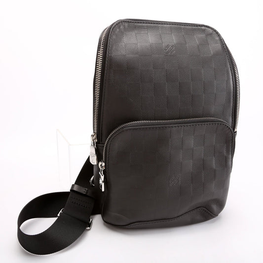 Louis Vuitton Avenue Sling Bag Infini Leather Black