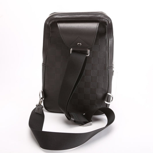 Louis Vuitton Avenue Sling Bag Infini Leather Black