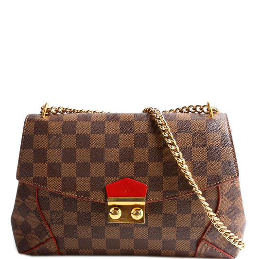 Louis Vuitton Caissa Chain Clutch Ebene