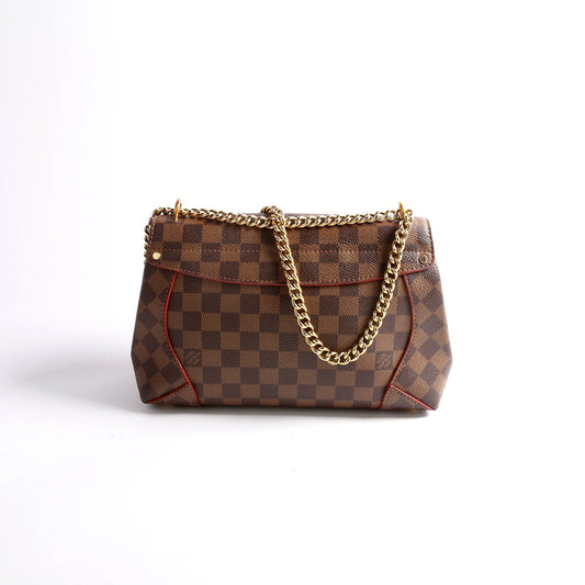 Louis Vuitton Caissa Chain Clutch Ebene
