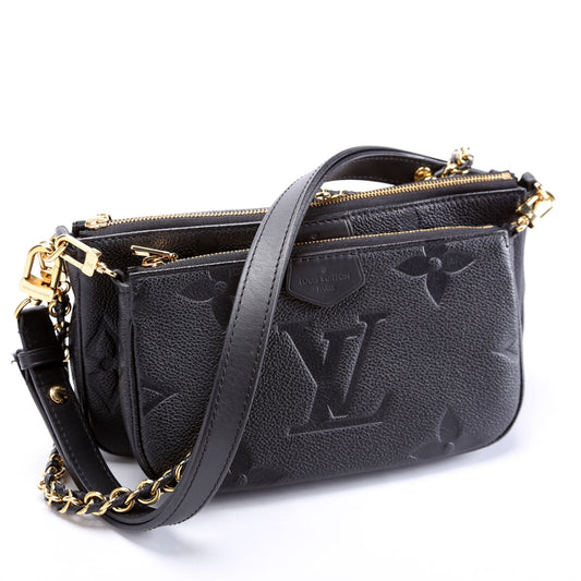 Louis Vuitton Multi Pochette Empreinte Black