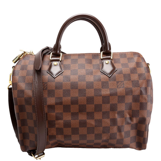 Louis Vuitton Speedy 30 Bandouliere Damier Ebene