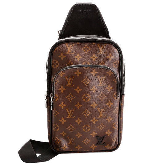 Louis Vuitton Avenue Sling Bag NM Monogram Black/Brown