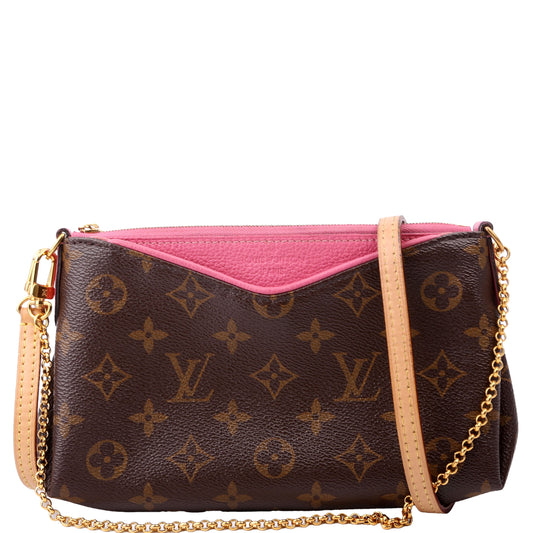 Louis Vuitton Pallas Clutch Monogram Pink