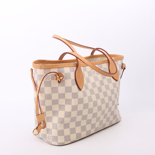 Louis Vuitton Neverfull with Wallet PM Damier Azur