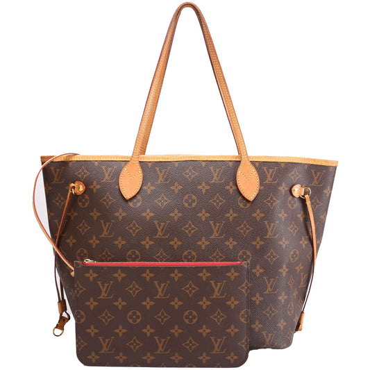 Louis Vuitton Neverfull With Wallet MM Monogram