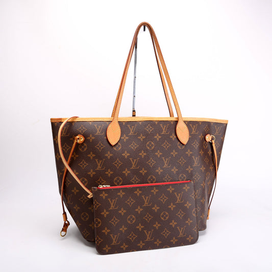 Louis Vuitton Neverfull With Wallet MM Monogram