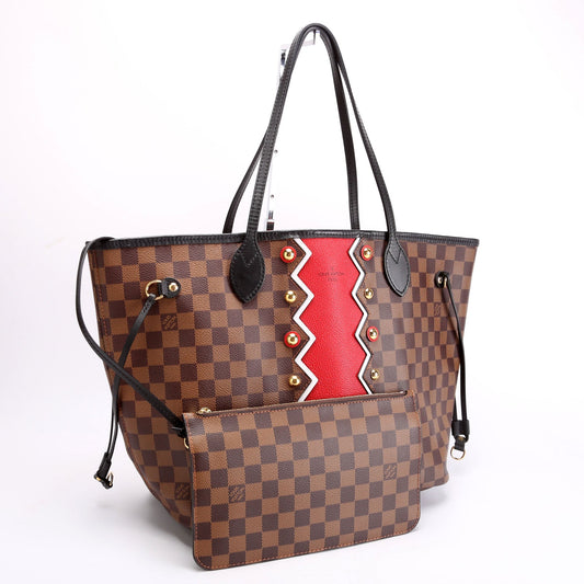 Louis Vuitton Neverfull With Wallet MM Karakoram Ebene
