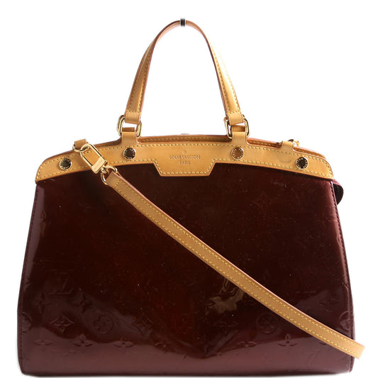 Louis Vuitton Brea MM Vernis Burgundy